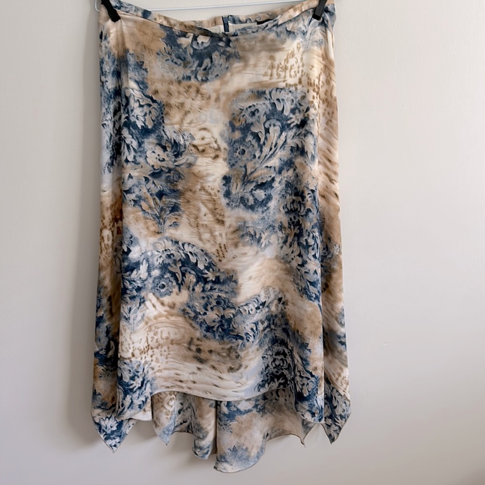 100% silk asymmetrical vintage skirt by Nygard